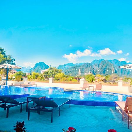 Garden Resort Vang Vieng Bagian luar foto